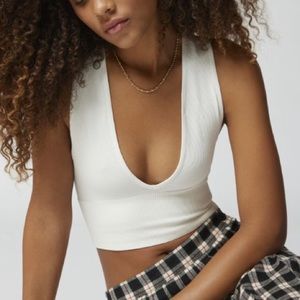 Urban Outfitters Seamless Plunge Top